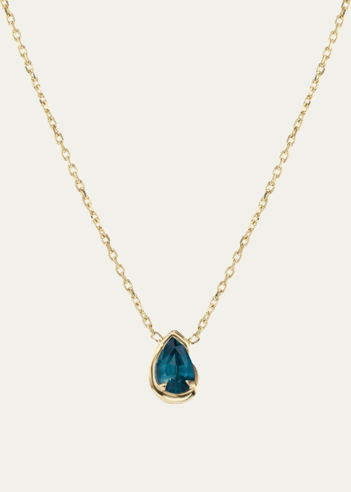 AaryahBB Thelma Teal Sapphire Necklace