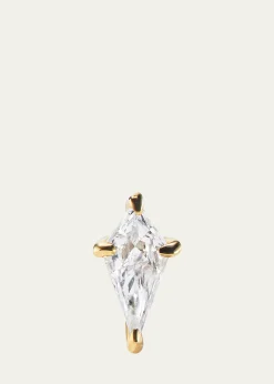 Aaryah14K Yellow Gold Kite Diamond Stud Earrings