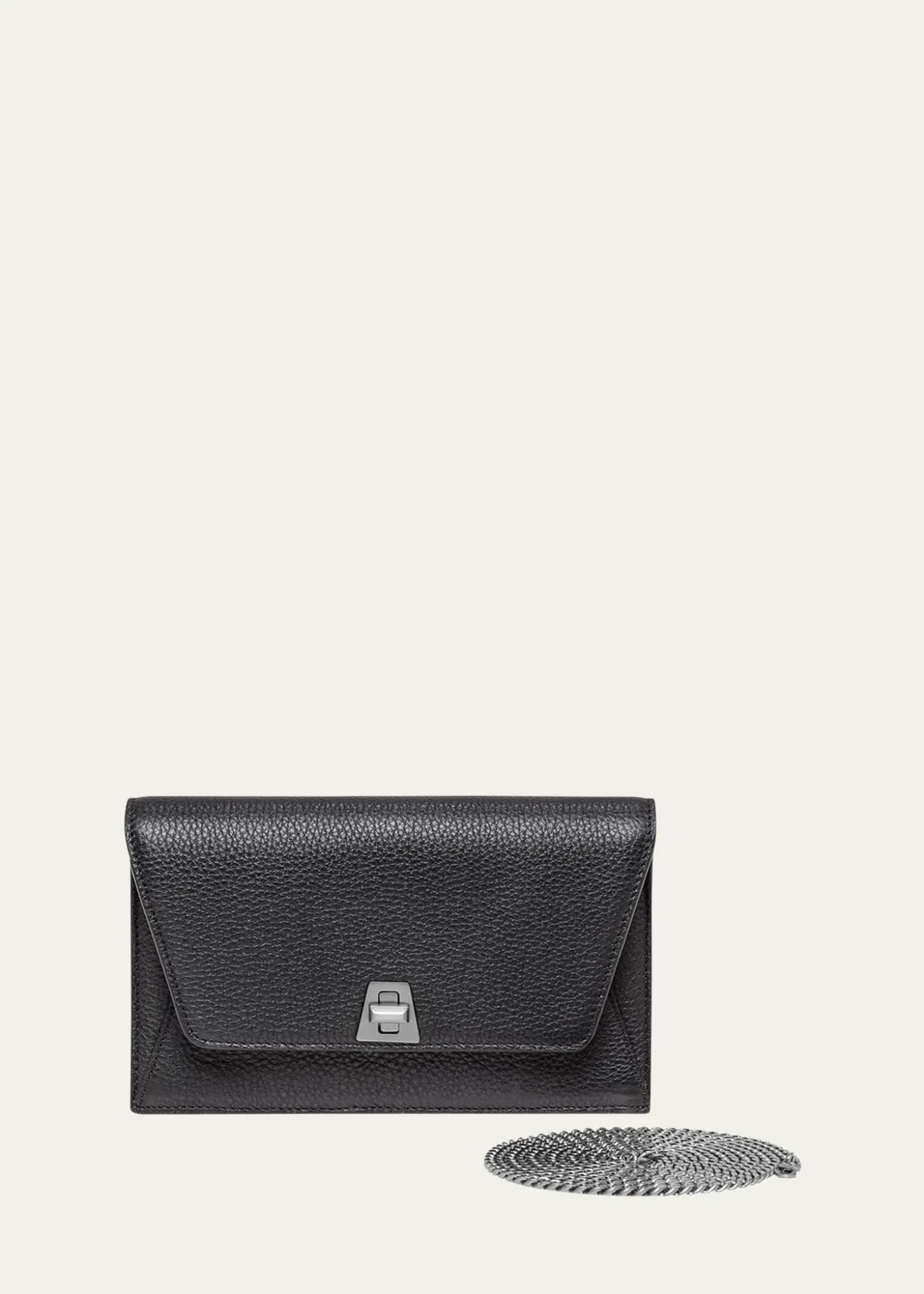 AkrisAnouk Cervo Leather Clutch Bag w/Chain