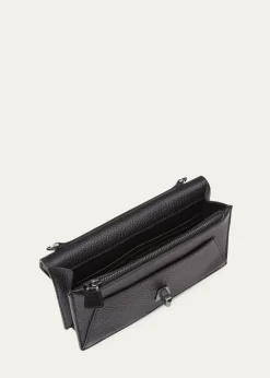 AkrisAnouk Cervo Leather Clutch Bag w/Chain