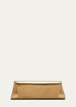 AkrisAnouk Small Metallic Leather Clutch Bag