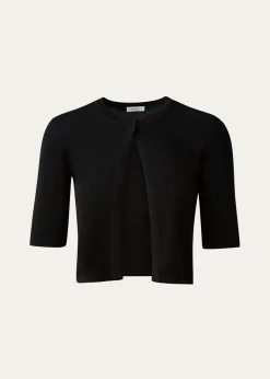 Akris puntoHalf-Sleeve Short Cardigan