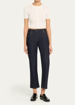 A.L.C.Lottie Textured Crop Cardigan
