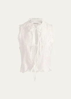 ALICE + OLIVIAAmal Embroidered Tank Top