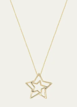 Aliita9K Yellow Gold Star Necklace