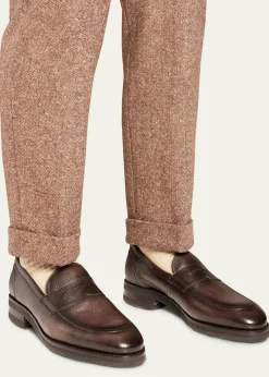 Allen Edmonds ReserveMen's Roman Grained Leather Penny Loafers