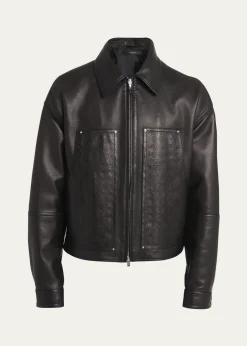 AmiriMen's MA Quad Leather Work Jacket