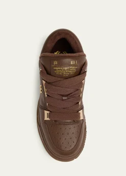 AmiriMen's Chrome MA-1 Leather Low-Top Sneakers