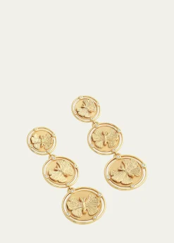 Anabel Aram JewelryButterfly Coin Drop Earrings