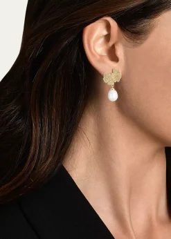 Anabel Aram JewelryButterfly with Pearl Drop Earrings