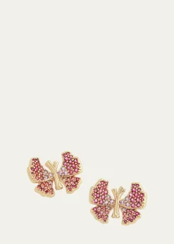 Anabel Aram JewelryButterfly Pave Stud Earrings