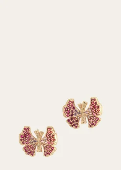 Anabel Aram JewelryButterfly Pave Stud Earrings