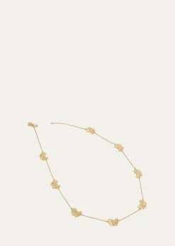 Anabel Aram JewelryCubic Zirconia Butterfly Station Necklace