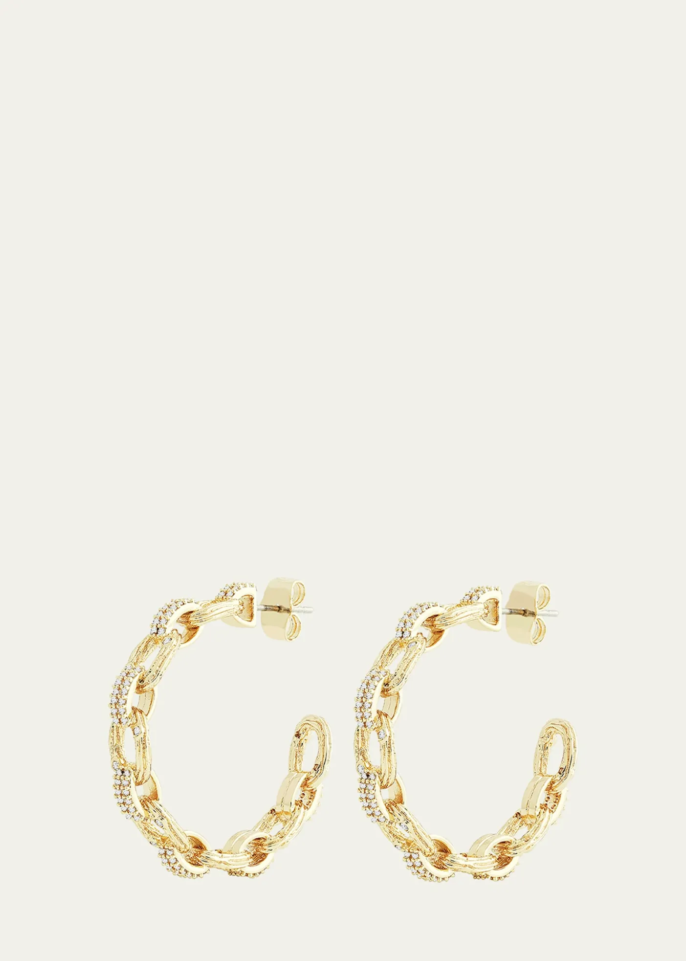 Anabel Aram JewelryEnchanted Forest Chain Hoop Earrings