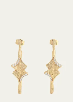 Anabel Aram JewelryGinkgo Hoop Earrings