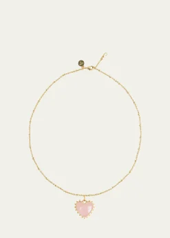 Anabel Aram JewelryHeart Stone Pendant Necklace