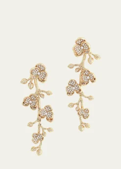 Anabel Aram JewelryOrchid Pave Dangle Earrings