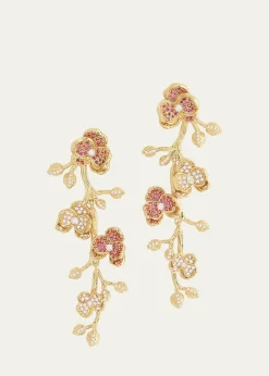 Anabel Aram JewelryOrchid Pave Dangle Earrings
