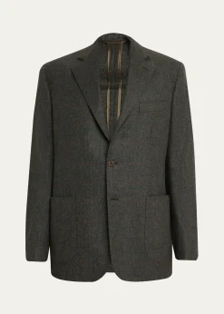Anderson & SheppardMen's Single-Breasted Wool Cashmere Sport Coat