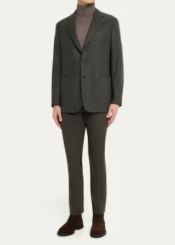 Anderson & SheppardMen's Single-Breasted Wool Cashmere Sport Coat