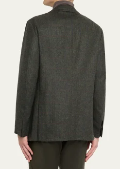 Anderson & SheppardMen's Single-Breasted Wool Cashmere Sport Coat