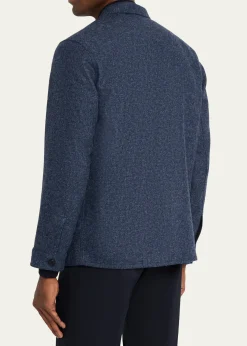 Anderson & SheppardMen's Wool Patch-Pocket Shirt Jacket