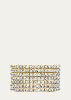 Anita Ko18K Yellow Gold Diamond Disco Band
