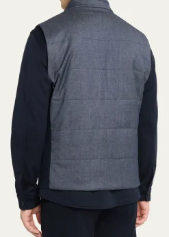 BaldassariMen's Arena Vest with Knit Inserts