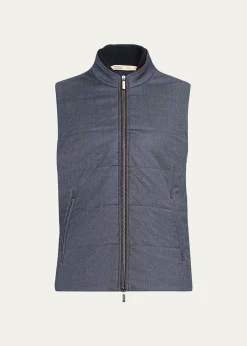 BaldassariMen's Arena Vest with Knit Inserts