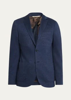 BaldassariMen's Brera Soft Travel 2-Button Sport Jacket