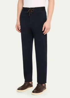 BaldassariMen's Jersey Straight-Leg Drawstring Pants