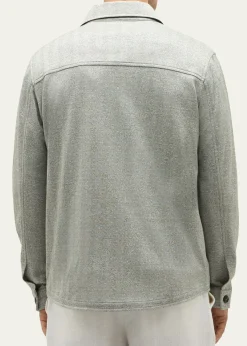 BaldassariMen's Linen, Silk and Cotton Herringbone Overshirt