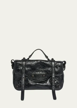BalenciagaLe City Leather Crossbody Bag