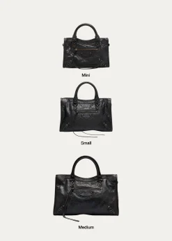 BalenciagaLe City Mini Leather Top-Handle Bag