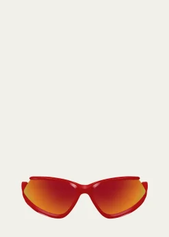 BalenciagaMen's BB0289SM Plastic Wrap Sunglasses