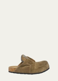 BalenciagaMen's Dumbo Distressed Suede Mules
