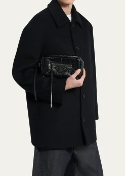 BalenciagaMen's Le City Leather Toiletry Bag