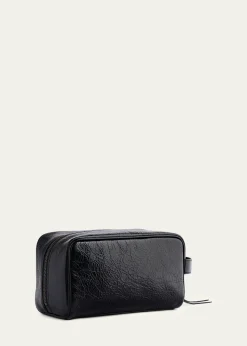 BalenciagaMen's Le City Leather Toiletry Bag