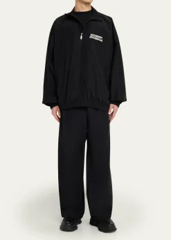 BalenciagaMen's Masking Tape Track Jacket