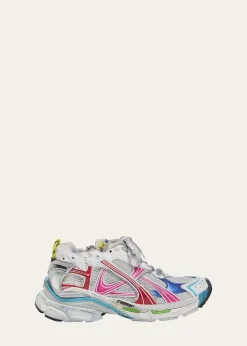 BalenciagaMen's Multicolor Mesh Runner Sneakers