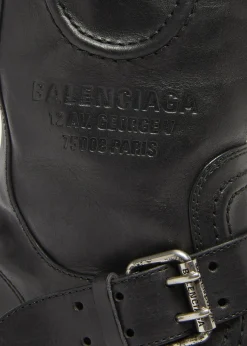 BalenciagaMen's Venom Leather Combat Boots