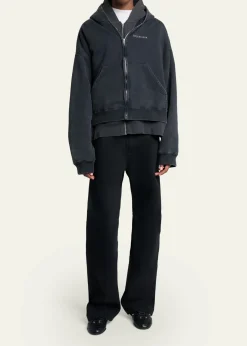 BalenciagaMen's Zen Slim Studded Leather Low-Top Sneakers