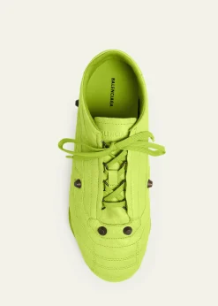 BalenciagaMen's Zen Slim Studded Leather Low-Top Sneakers