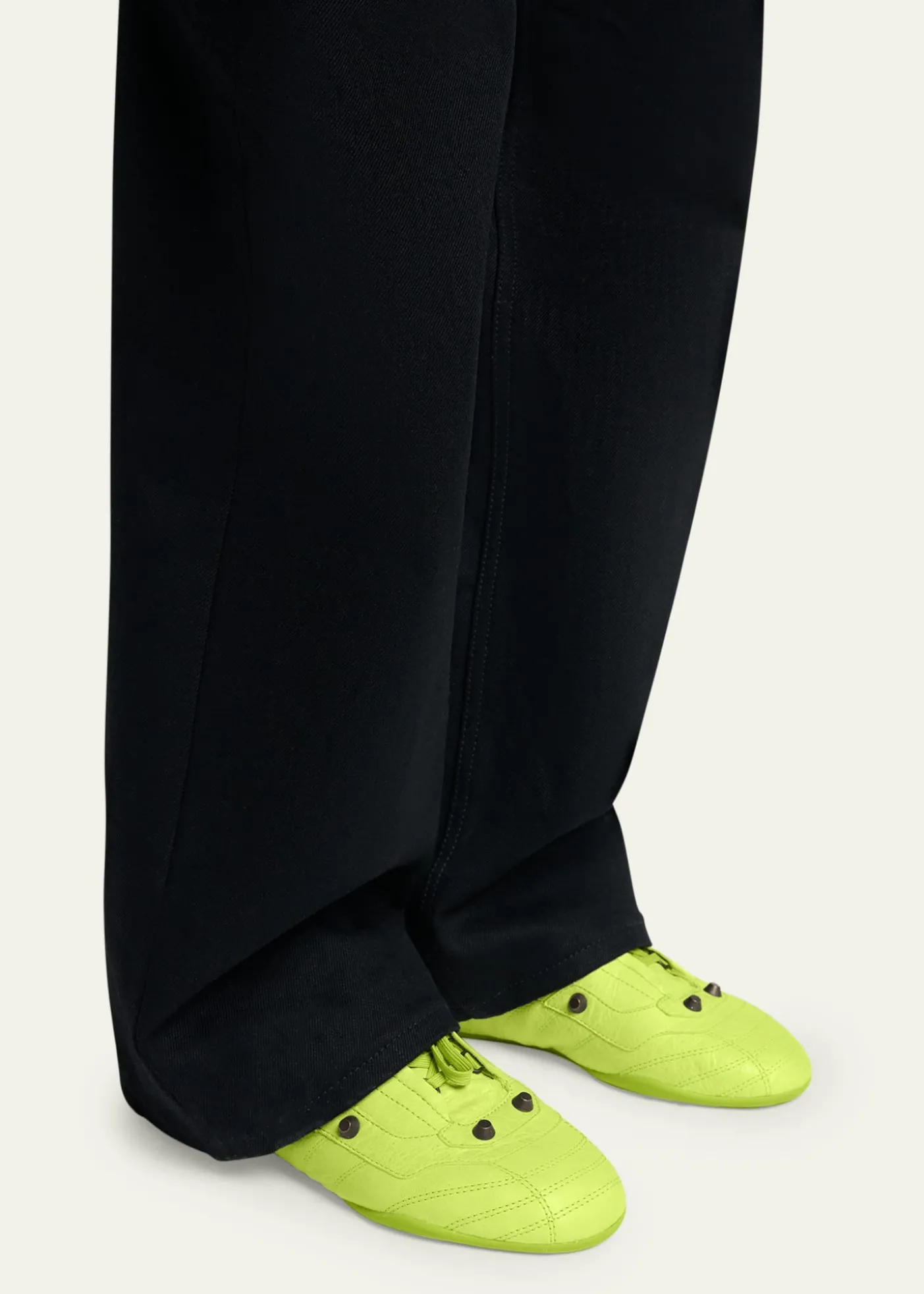 BalenciagaMen's Zen Slim Studded Leather Low-Top Sneakers
