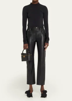 BalenciagaRodeo Leather Vanity Top-Handle Bag