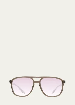 Barton PerreiraMen's Gyalis Zyl Aviator Sunglasses
