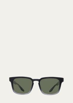Barton PerreiraMen's Hamilton x 000 Zyl Rectangle Sunglasses