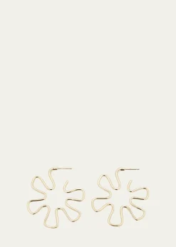 Bea BongiascaB Gold Earrings in 9K Yellow Gold