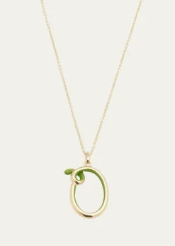 Bea BongiascaEnamel Letter Necklace