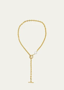 Ben-AmunChain Necklace with Pearly Glass